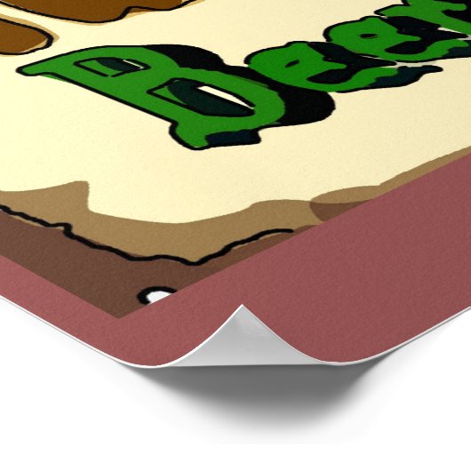 Man Cave Tiki Bar voeg hier uw naam toe Poster (Hoek)