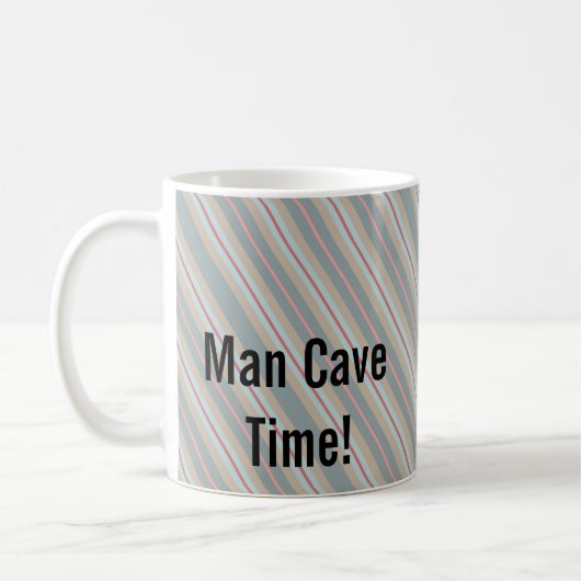 Man Cave Time Stripe Mok (Links)