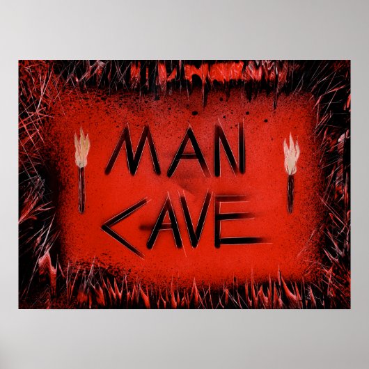 Man Cave Torches Poster (Voorkant)
