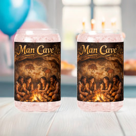Man cave tumblers/glazen/bar accessoires blikvorm glas