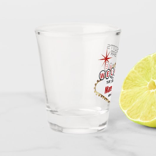 Man Cave - Vegas Style - Red Shot Glas (Links)