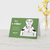 Man Cave Verjaardag Kaart (Gele Bloem)