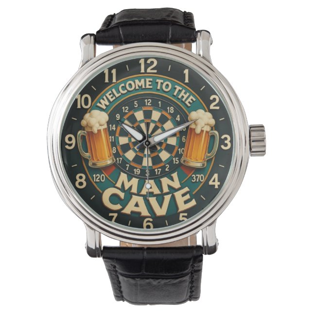  Man Cave Welcome Horloge (Voorkant)