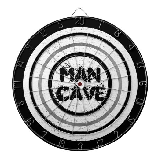 Man Cave White Wood Regulation Dart Board Dartbord (Voorkant)