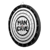 Man Cave White Wood Regulation Dart Board Dartbord (Voorkant Rechts)