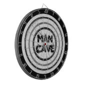 Man Cave White Wood Regulation Dart Board Dartbord (Voorkant Links)