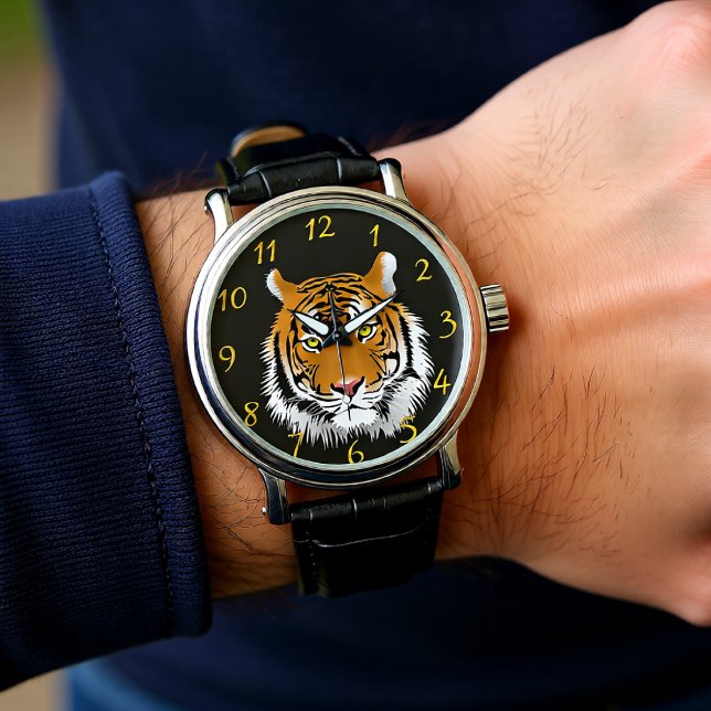 Man cave with a Tiger Horloge (Creator heeft geüpload)