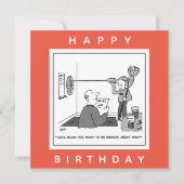 Man Cheating in Darts Cartoon Kaart (Voorkant)