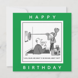 Man Cheating in Darts Cartoon Kaart