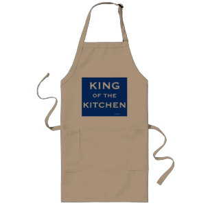 Man Chef Cook Funny Joke Name King of Kitchen Lang Schort