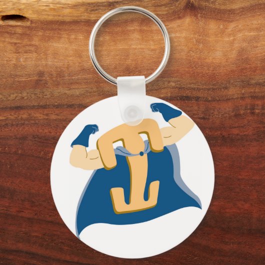 Man Clip vergrendelen Sleutelhanger (Voorkant)