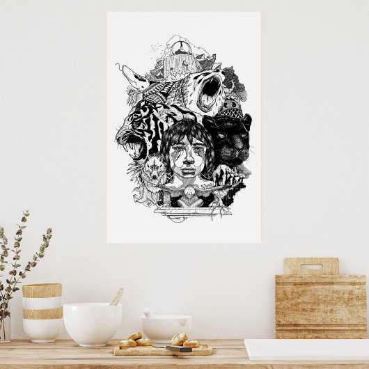 Man Cub Poster (Keuken)