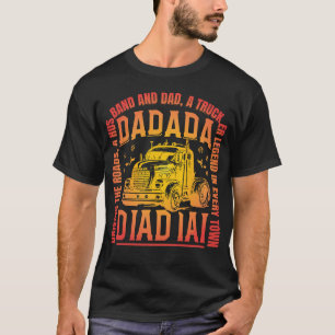 man dad trucker legende kleurrijk design t-shirt