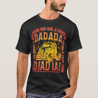 man dad trucker legende kleurrijk design t-shirt
