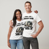 man dad trucker legende voor wit t-shirt (Unisex)