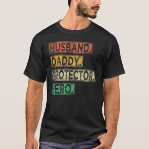 Man daddy beschermer hero Kleuren cool f T-shirt