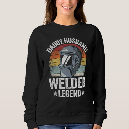 Man Daddy Echtgenoot Lasser Legende Metaalbewerker Trui (Voorkant)
