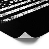 Man Daddy Protector Held Amerikaanse vlag Vaders D Poster (Hoek)