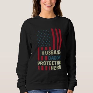Man Daddy Protector Hero Amerikaanse vlag Vlieg Trui