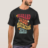 Man Daddy Protector Hero Vaderdag  T-shirt (Voorkant)