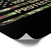 Man Daddy Protector Hero Vaders Dag Camo Amer Poster (Hoek)