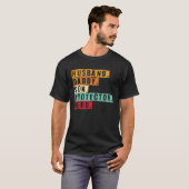 Man Daddy Son Protector Hero World Bester Papa T-shirt (Voorkant volledig)