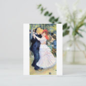 Man dansende renoir schilderij briefkaart (Staand voorkant)