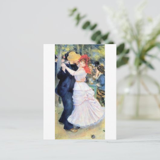 Man dansende renoir schilderij briefkaart (Staand voorkant)