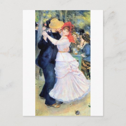 Man dansende renoir schilderij briefkaart (Voorkant)