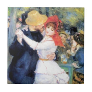 Man dansende renoir schilderij tegeltje
