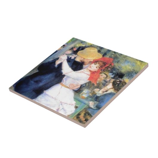 Man dansende renoir schilderij tegeltje (Zijkant)