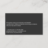 Man dat beide armen buigt | geschiktheid visitekaartje (Achterkant)