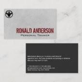 Man dat beide armen buigt | geschiktheid visitekaartje (Voorkant / Achterkant)