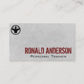 Man dat beide armen buigt | geschiktheid visitekaartje (Voorkant)