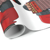 Man dat de accordeon afspeelt cadeaupapier (Rol Hoek)