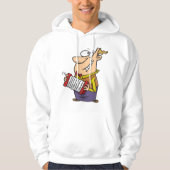 Man dat de accordeon afspeelt hoodie (Voorkant)