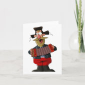 Man dat de accordeon afspeelt kaart (Voorkant)