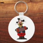 Man dat de accordeon afspeelt sleutelhanger (Voorkant)