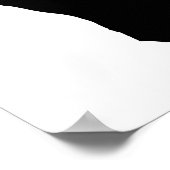 man dat de schaduw naar boven wijst poster (Hoek)