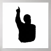 man dat de schaduw naar boven wijst poster (Voorkant)