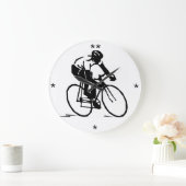 Man dat een fiets leid - Aangepaste klok (Huis)