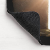 Man dat het Christelijke kruis van Jezus stroomt Muismat (Hoek)