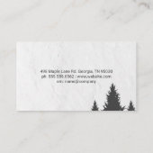 Man dat het gras maait visitekaartje (Achterkant)