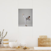 Man dat hoog in de lucht is, vechtkunst poster (Keuken)