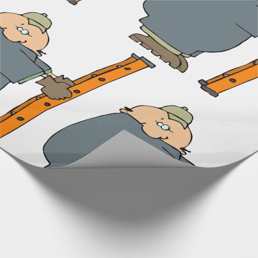 Man dat houder is van een adder cadeaupapier (Hoek)