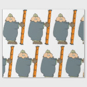 Man dat houder is van een adder cadeaupapier (Vlak)