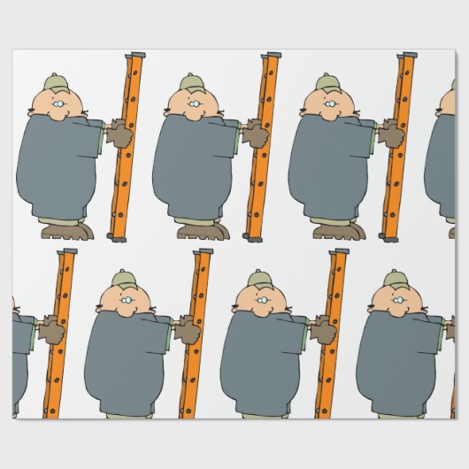 Man dat houder is van een adder cadeaupapier (Vlak)