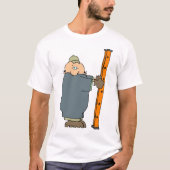 Man dat houder is van een adder t-shirt (Voorkant)