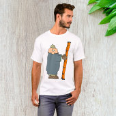 Man dat houder is van een adder t-shirt