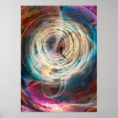 Man dat in tijd en ruimte reist poster (Voorkant)